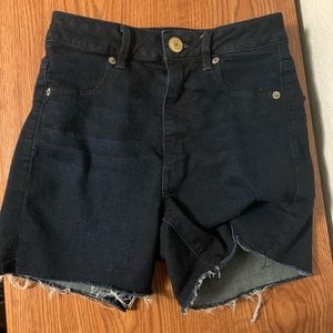 American Eagle High Rise Navy Shorts
